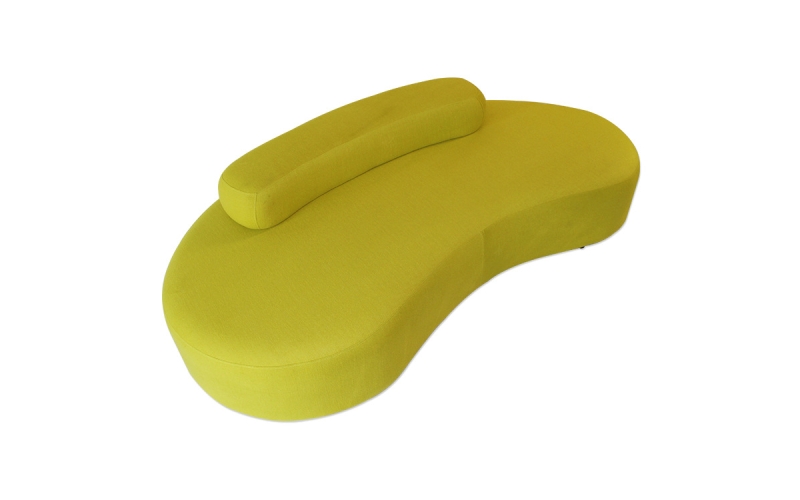 黄色环形长条沙发
